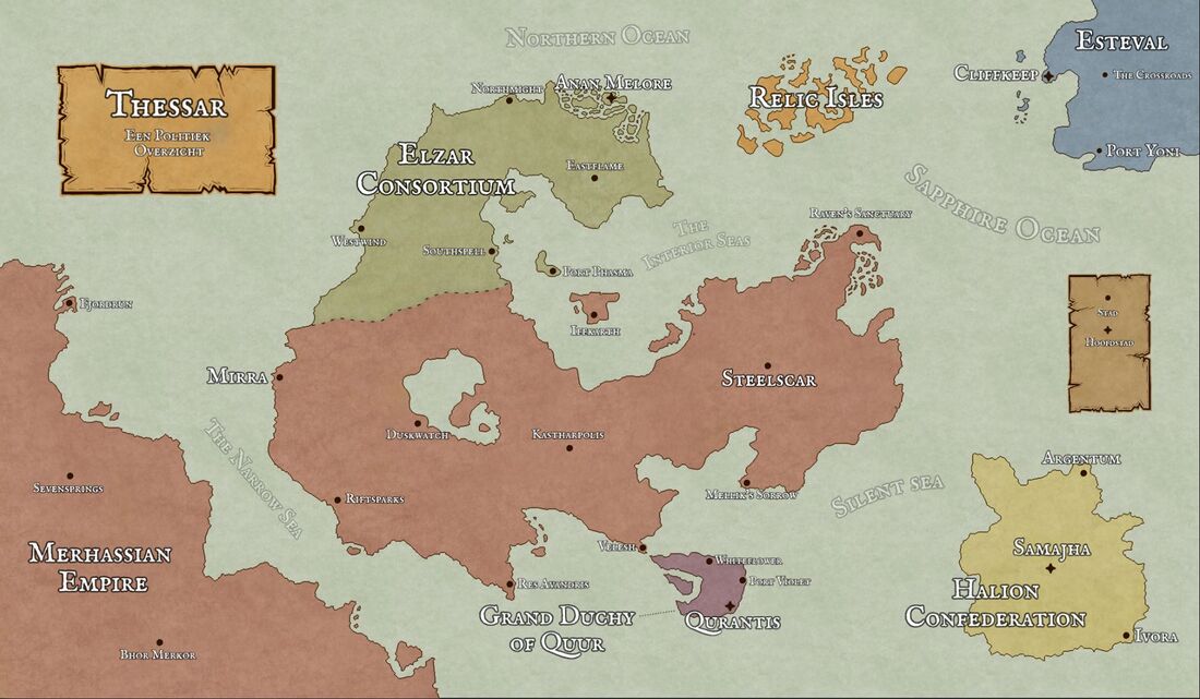 Political map of Thessar